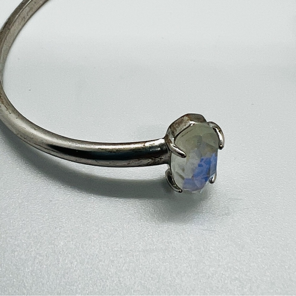 Kendra Scott Silver Cuff with Iridescent Blue Stones - Picture 3 of 7